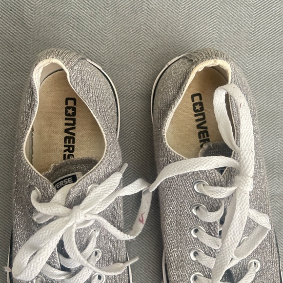 Converse All Star Canvas women's Silver size 7 (24 cm) low top - Picture 8 of 8